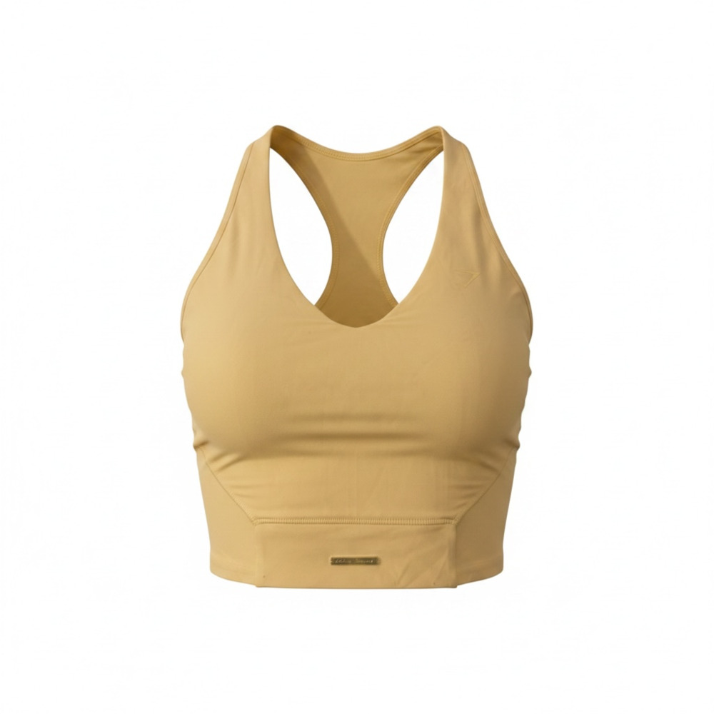 Gymshark Whitney Simmons Longline Sports Bra Yellow